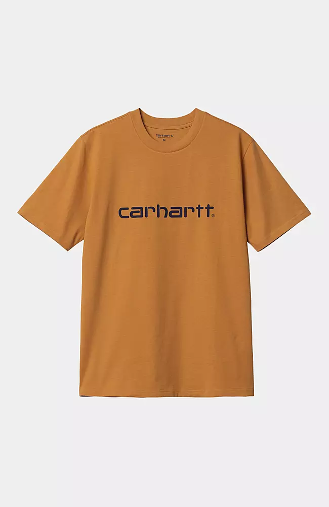 Carhartt Mens Short Sleeve Cotton Core Crew Neck Logo T-Shirt 