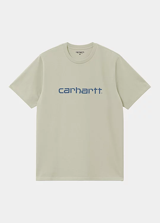 Carhartt WIP Short Sleeve Script T-Shirt in Beige