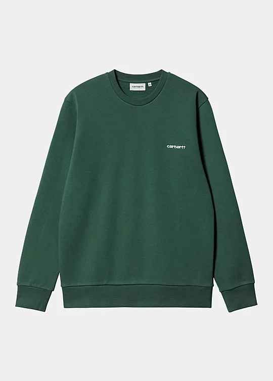 Carhartt WIP Script Embroidery Sweatshirt em Verde