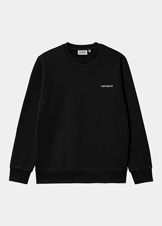 Carhartt WIP Script Embroidery Sweatshirt Noir