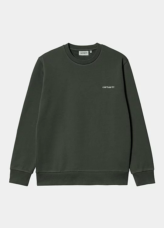 Carhartt WIP Script Embroidery Sweatshirt Vert