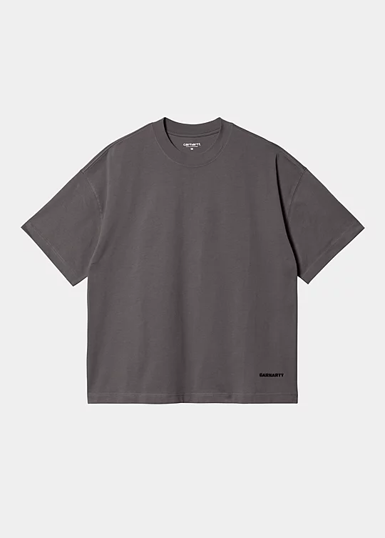 Carhartt WIP Short Sleeve Link Script T-Shirt em Cinzento