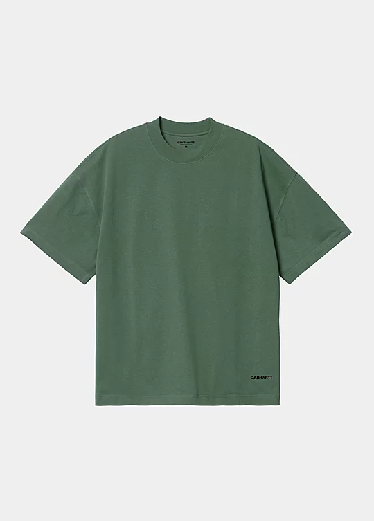 Carhartt WIP Short Sleeve Link Script T-Shirt in Green