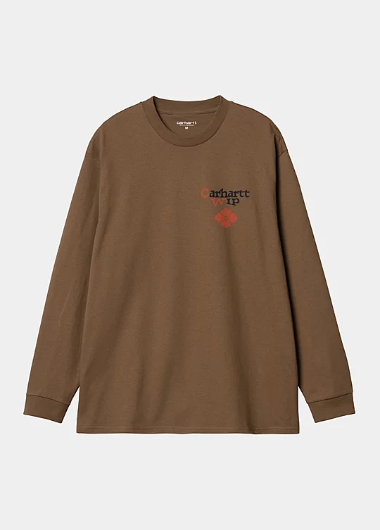 Carhartt WIP Long Sleeve Buffalo T-Shirt in Brown