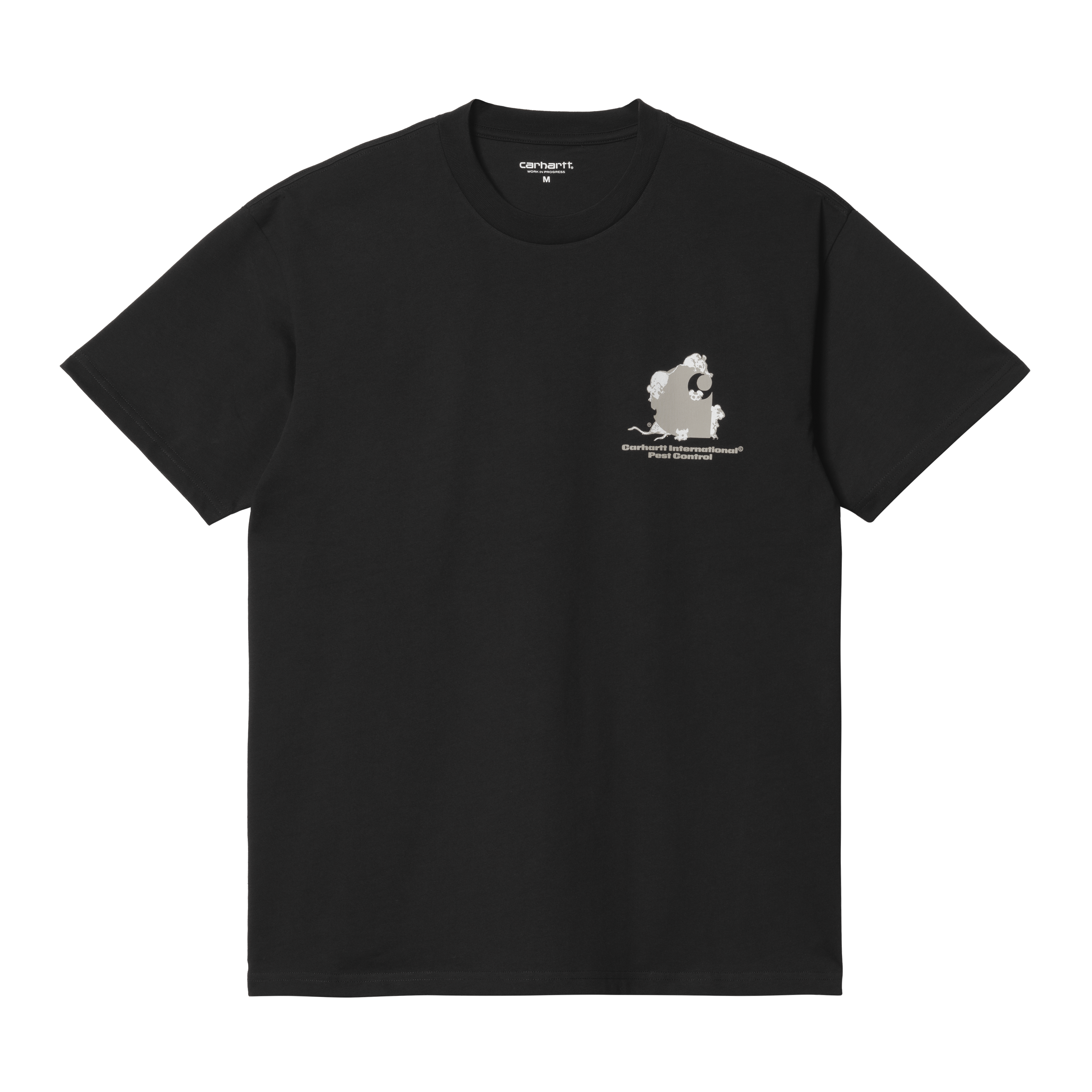 Carhartt WIP Short Sleeve Pest Control T-Shirt in Nero