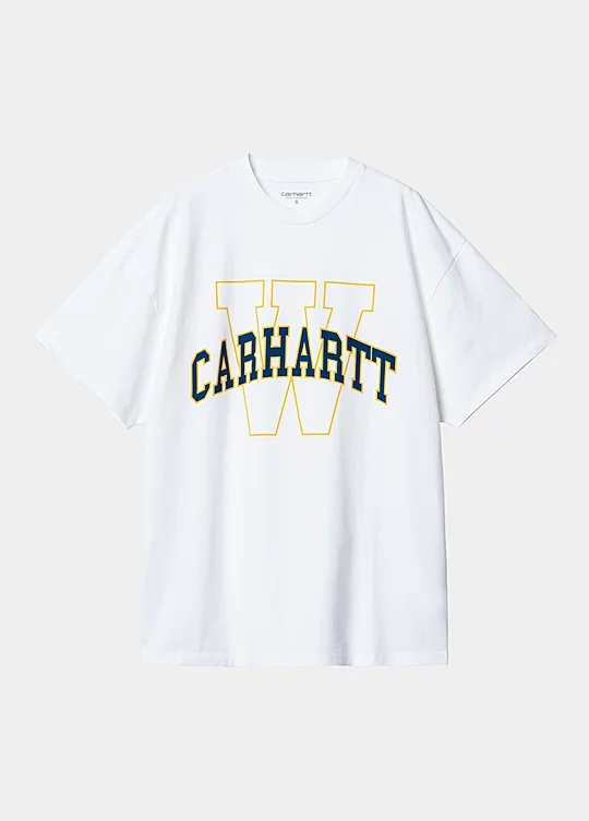 Carhartt WIP Women’s Short Sleeve Grand Locker T-Shirt in Bianco