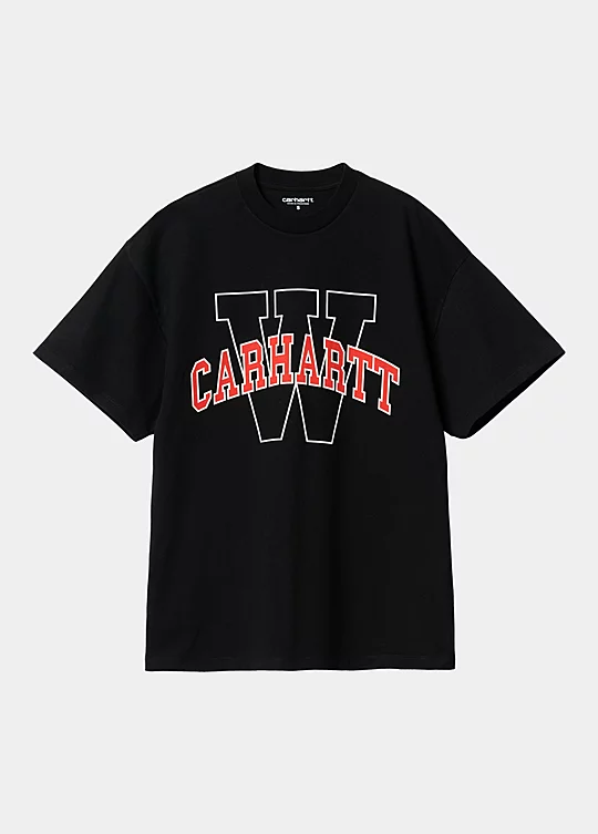 Carhartt WIP Women’s Short Sleeve Grand Locker T-Shirt in Nero