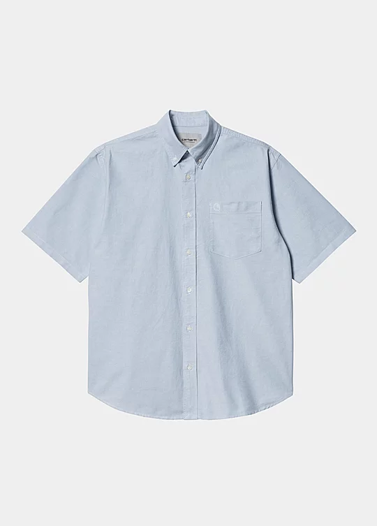 Carhartt WIP Short Sleeve Braxton Shirt Bleu