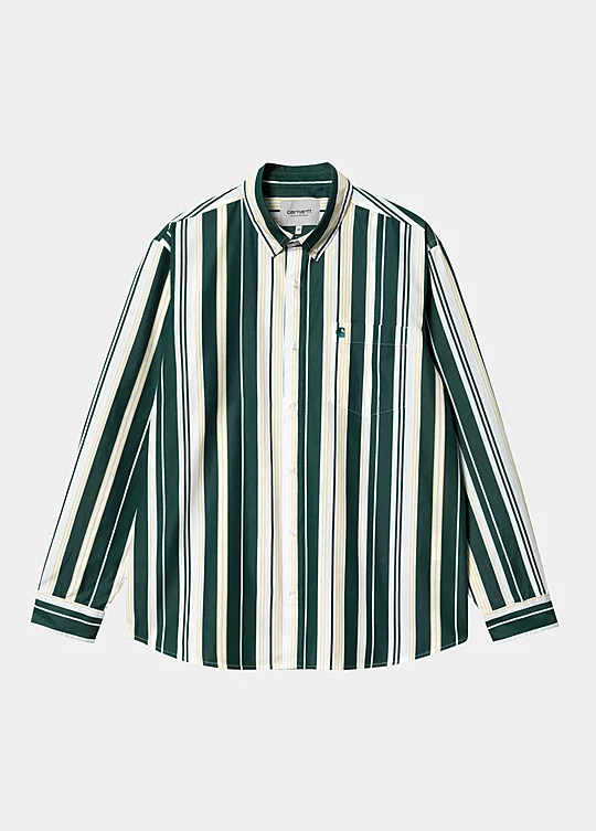 Carhartt WIP Long Sleeve Romero Shirt in Green
