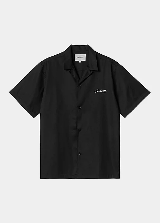 Carhartt WIP Short Sleeve Delray Shirt in Black