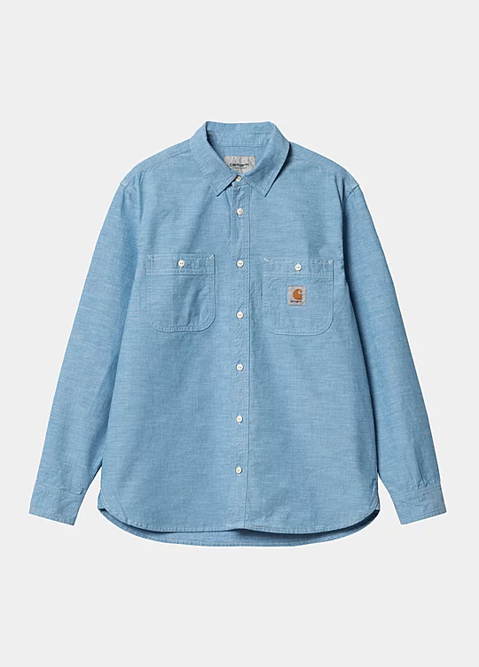 Carhartt WIP Long Sleeve Clink Shirt in Blue