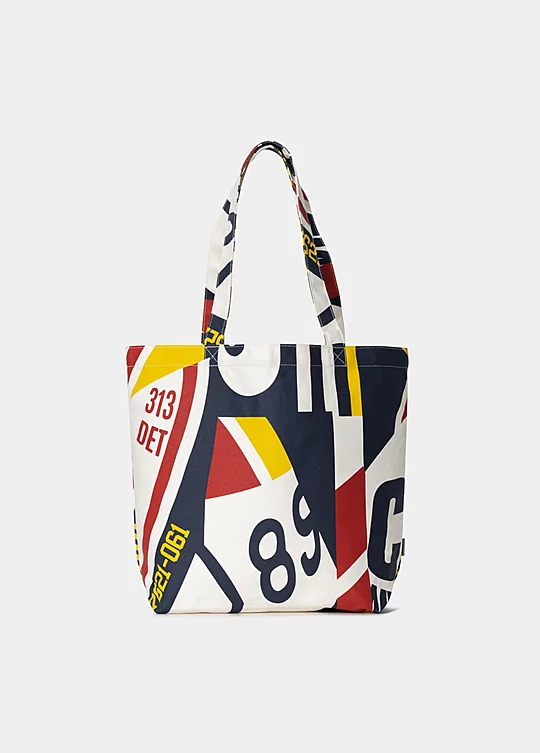 Carhartt WIP Canvas Graphic Tote in Blu