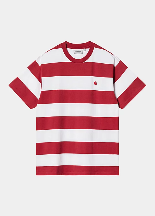 Carhartt WIP Short Sleeve Dampier T-Shirt in Red