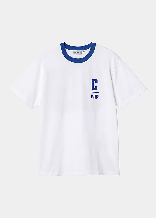 Carhartt WIP Short Sleeve Ringer T-Shirt en Blanco