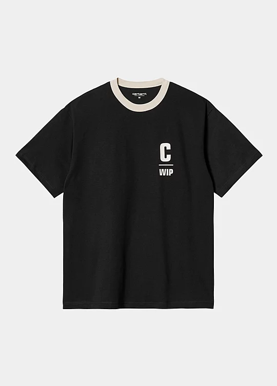 Carhartt WIP Short Sleeve Ringer T-Shirt in Schwarz