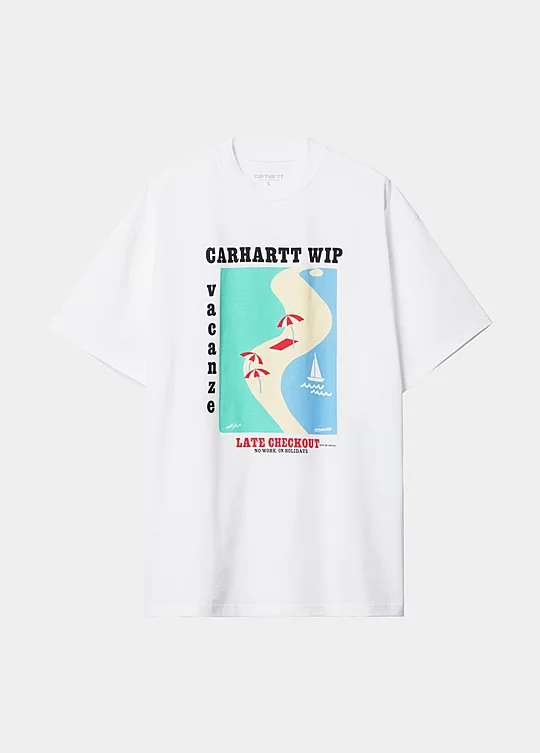 Carhartt WIP Women’s Short Sleeve Vacanze T-Shirt en Blanco