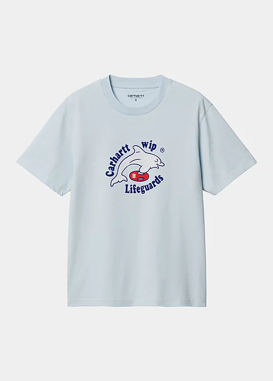 Carhartt WIP Women’s Short Sleeve Lifeguards T-Shirt in Blu