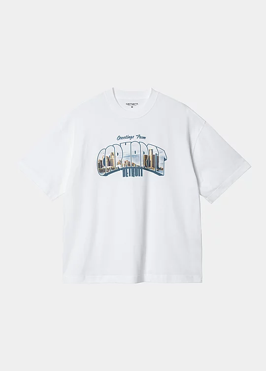 Carhartt WIP Short Sleeve Greetings T-Shirt in Weiß