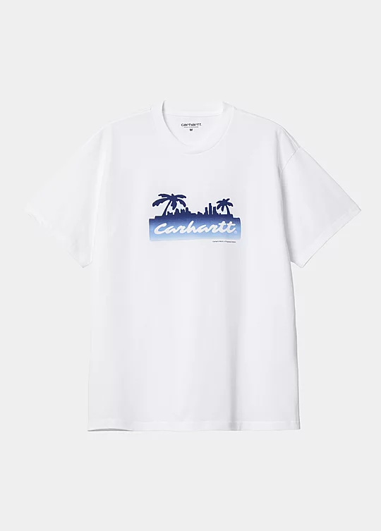 Carhartt WIP Short Sleeve Palm Script T-Shirt in White