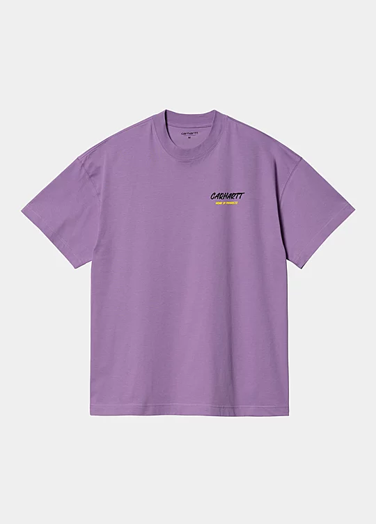 Carhartt WIP Short Sleeve Built From Scratch T-Shirt in Purple