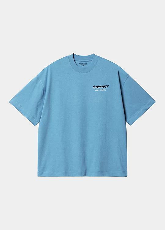 Carhartt WIP Short Sleeve Built From Scratch T-Shirt in Blu