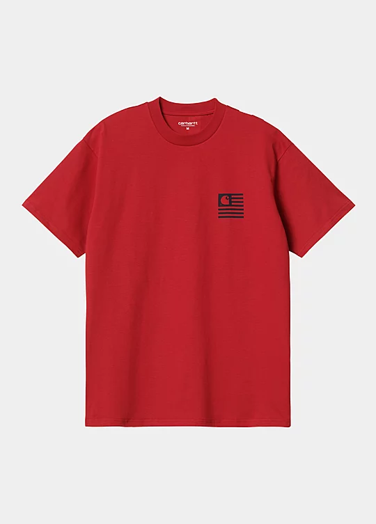 Carhartt WIP Short Sleeve Coast State T-Shirt in Red
