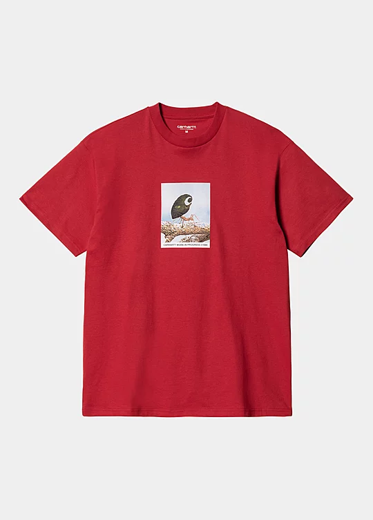 Carhartt WIP Short Sleeve Antleaf T-Shirt in Rot