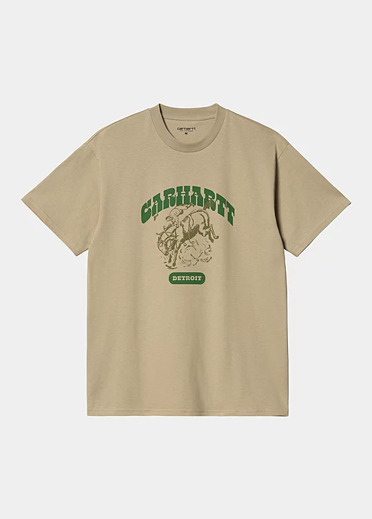 Carhartt WIP Short Sleeve Buckaroo T-Shirt in Beige