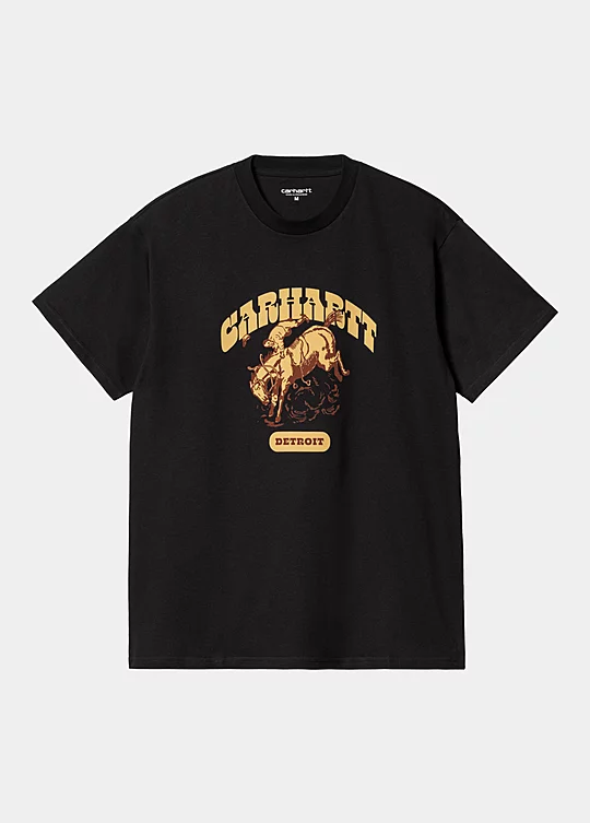 Carhartt WIP Short Sleeve Buckaroo T-Shirt in Schwarz