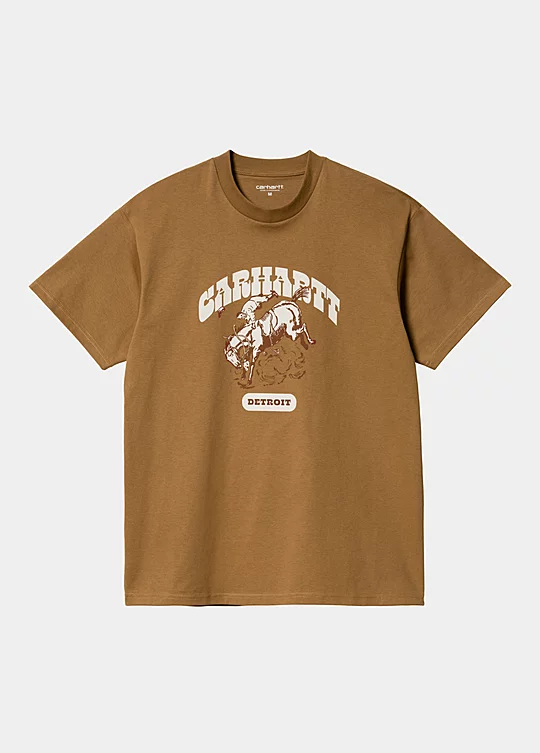 Carhartt WIP Short Sleeve Buckaroo T-Shirt in Braun