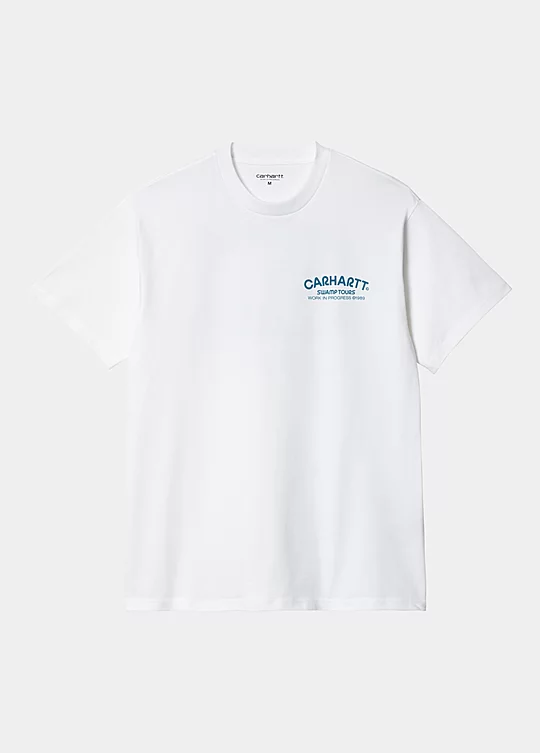 Carhartt WIP Short Sleeve Swamp Tours T-Shirt em Branco