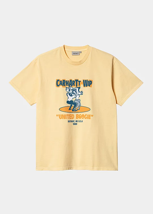 Carhartt WIP Short Sleeve Boogie T-Shirt in Yellow