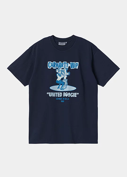 Carhartt WIP Short Sleeve Boogie T-Shirt in Blue