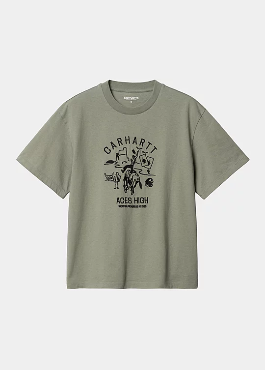 Carhartt WIP Women’s Short Sleeve Souvenir Valley T-Shirt in Green
