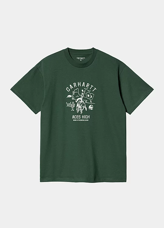 Carhartt WIP Short Sleeve Souvenir Valley T-Shirt in Green