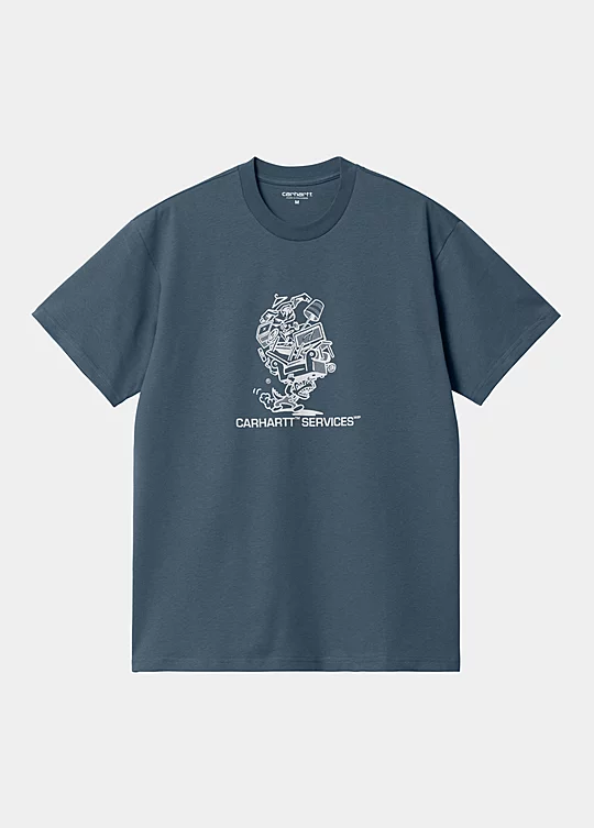 Carhartt WIP Short Sleeve Moving Service T-Shirt in Blu