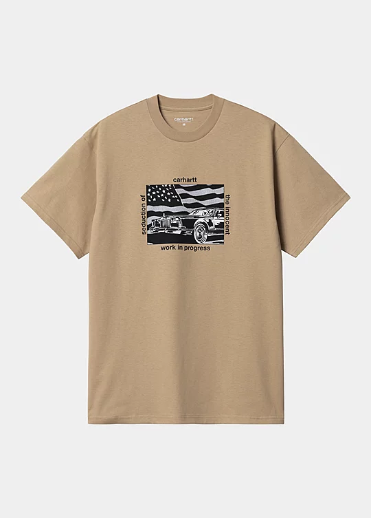 Carhartt WIP Short Sleeve Seduction T-Shirt in Brown