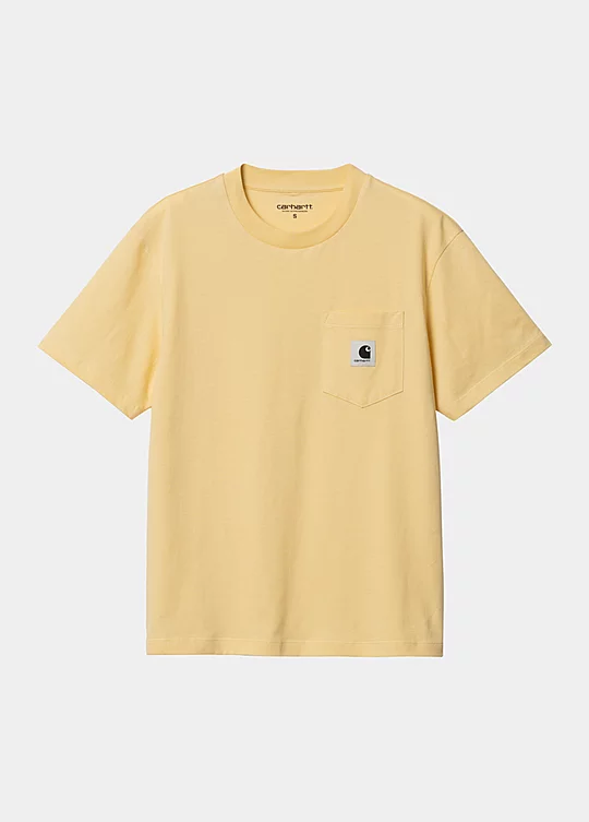Carhartt WIP Women’s Short Sleeve Pocket T-Shirt in Yellow