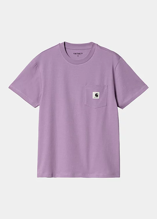 Carhartt WIP Women’s Short Sleeve Pocket T-Shirt in Purple