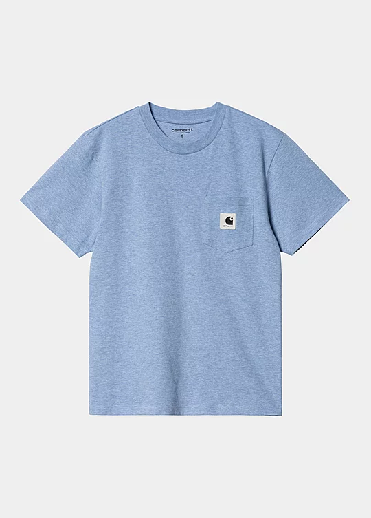 Carhartt WIP Women’s Short Sleeve Pocket T-Shirt in Blue