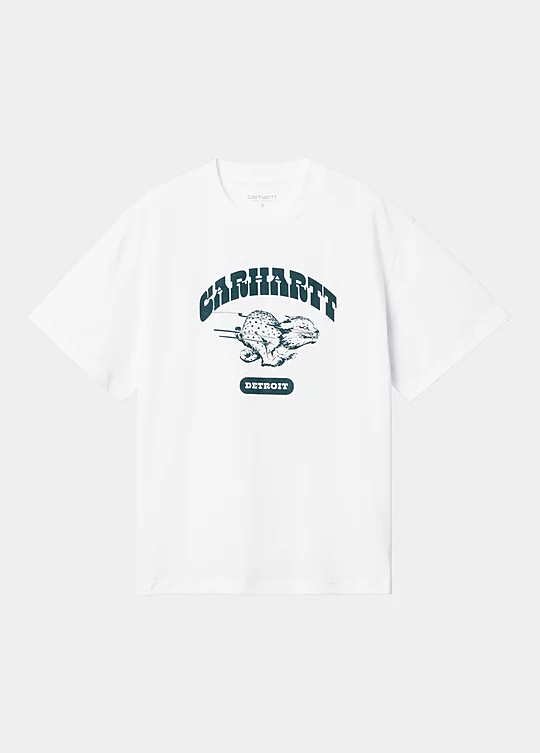 Carhartt WIP Women’s Short Sleeve Wildcat T-Shirt em Branco