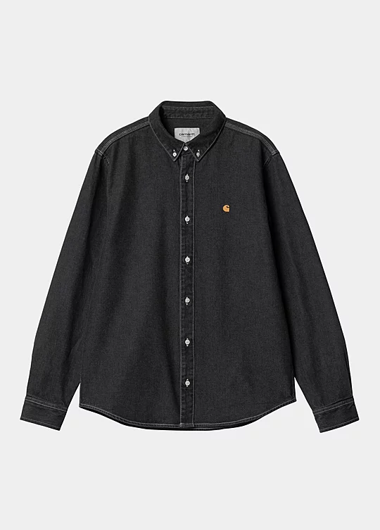 Carhartt WIP Long Sleeve Weldon Shirt en Negro