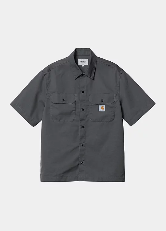 Carhartt WIP Short Sleeve Craft Shirt in Grey