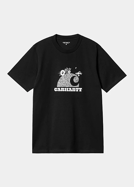 Carhartt WIP Short Sleeve Harvester T-Shirt in Black