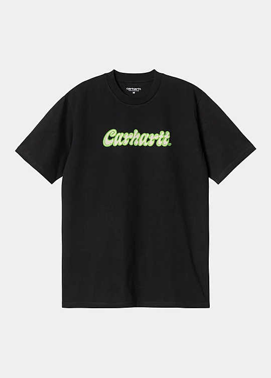 Carhartt WIP Short Sleeve Liquid Script T-Shirt en Negro