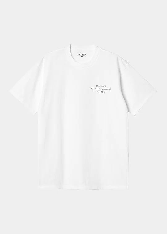 Carhartt WIP Short Sleeve Formation T-Shirt in Bianco