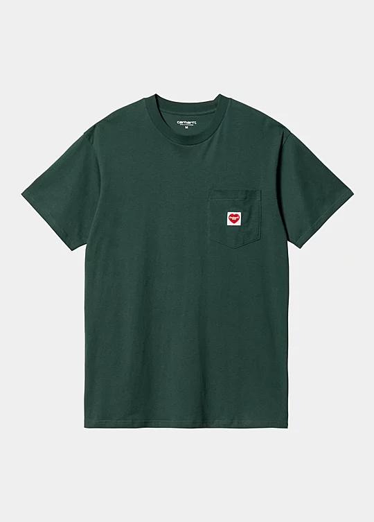 Carhartt WIP Short Sleeve Pocket Heart T-Shirt in Grün