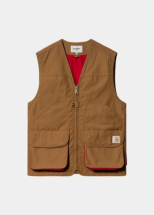 Carhartt WIP Heston Vest in Brown