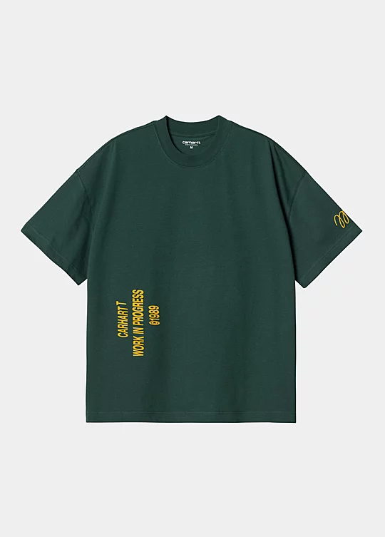 Carhartt WIP Short Sleeve Signature T-Shirt in Verde