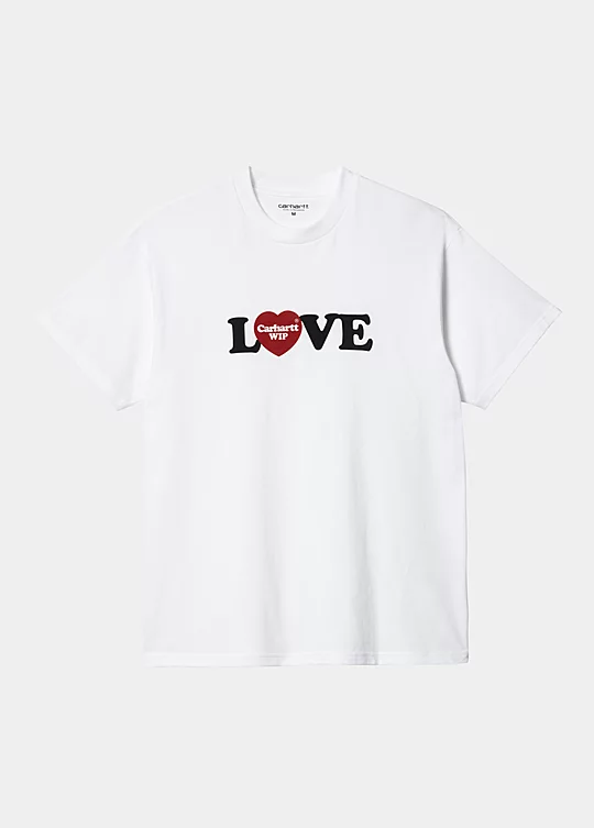 Carhartt WIP Short Sleeve Love T-Shirt in Weiß